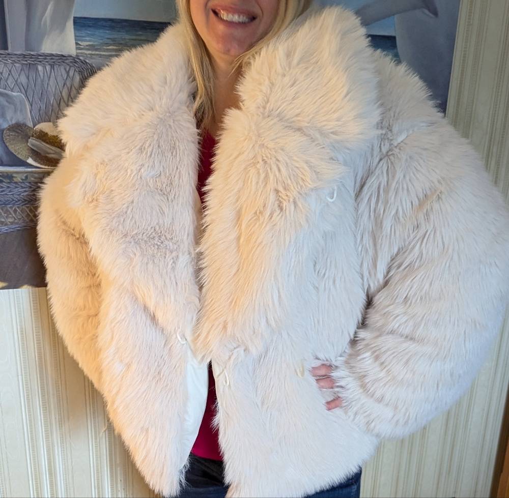 Banana Republic NWT Reversible Faux Fur Coat
